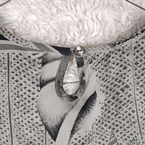 Tommy Bahama 100% Silk Nautical Beach Shell Ocean Dress Sz S Vacation Summer - Picture 8 of 9